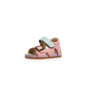 FALCOTTO - Bea Girls Pink Leather Sandals