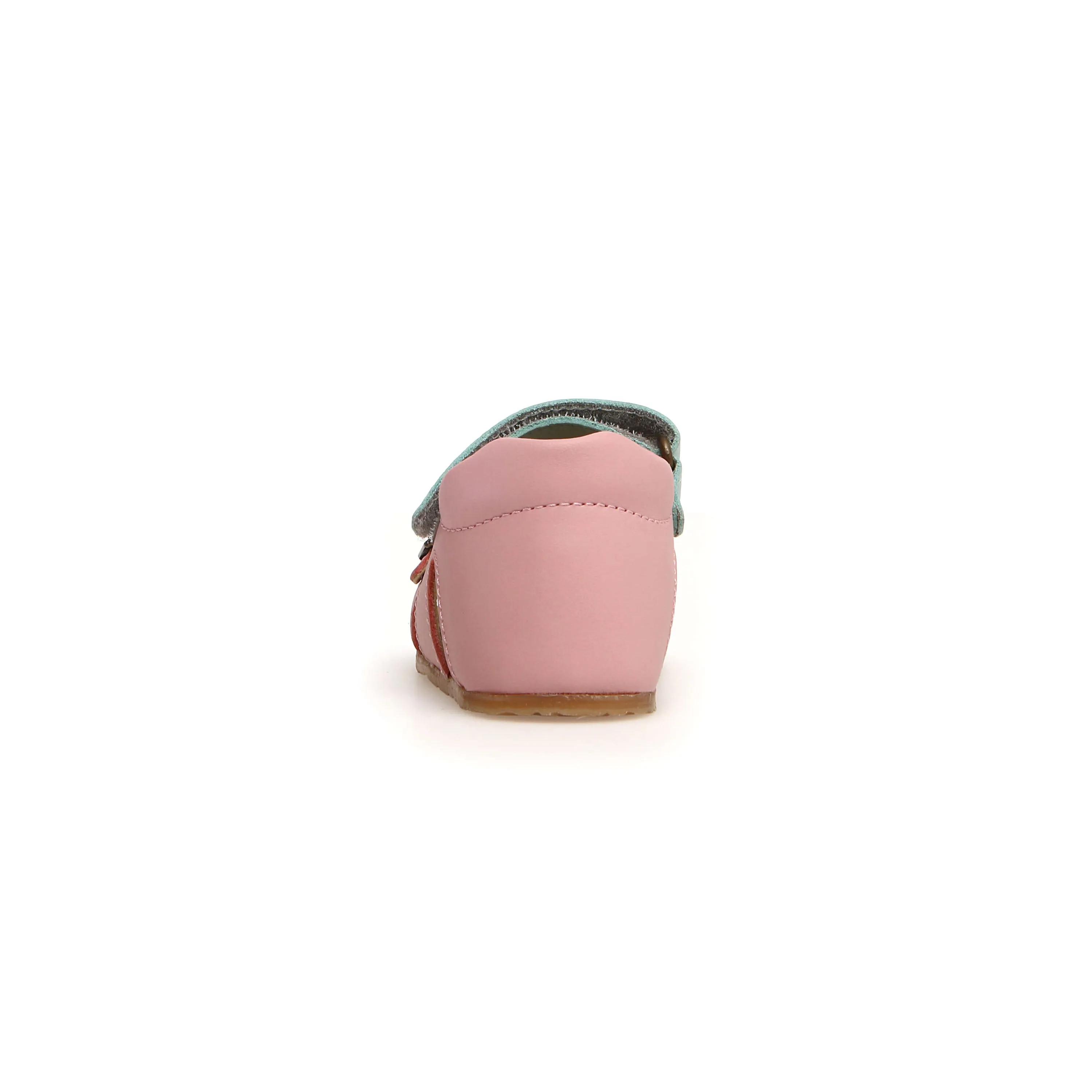FALCOTTO - Bea Girls Pink Leather Sandals