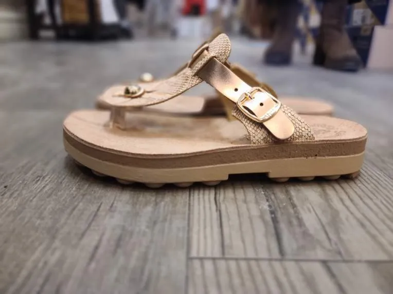 Fantasy sandals S90004 Mirabella Rosegold thong sandal