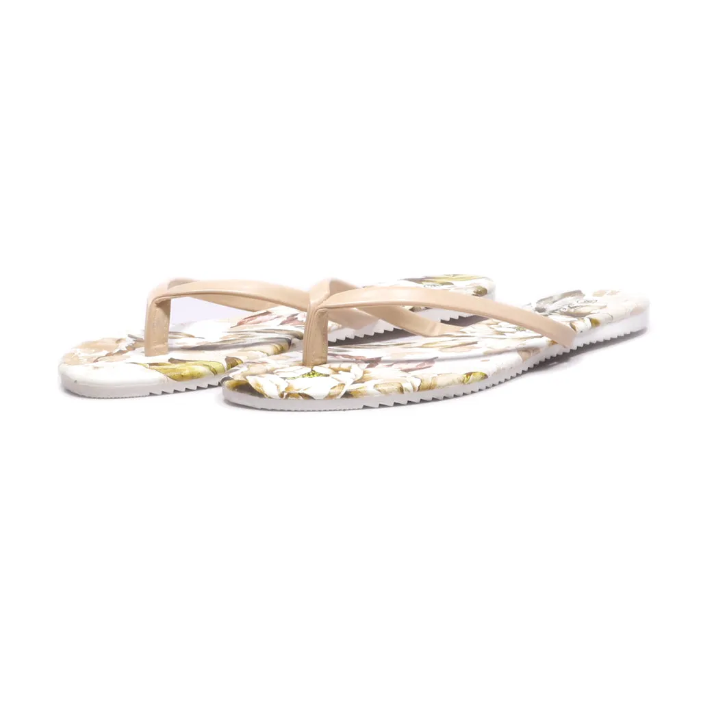 Feline Flat Sandals Leather Beige Colour For Women