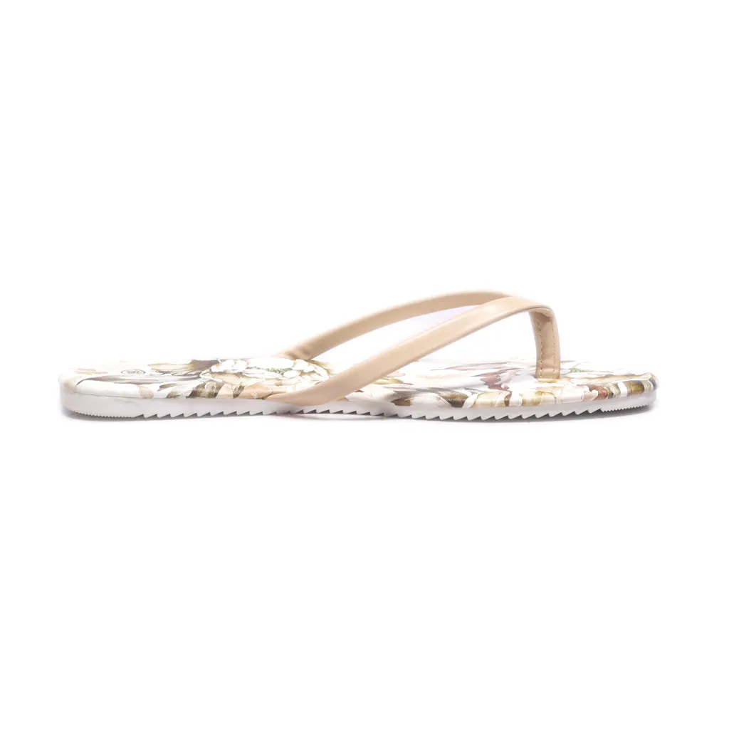 Feline Flat Sandals Leather Beige Colour For Women