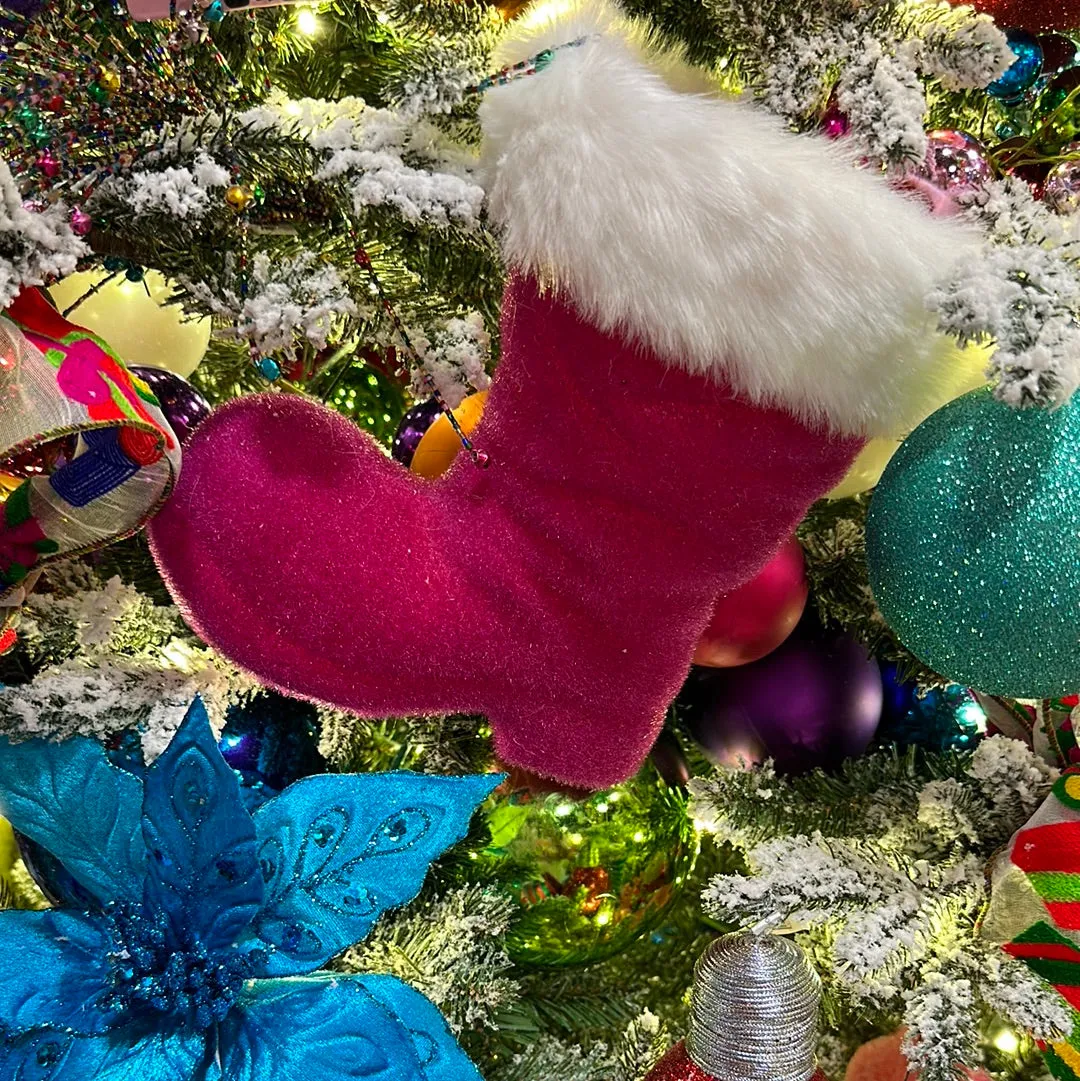 Flocked Boot, 10"