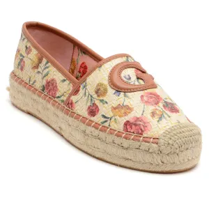 Floral Creme Espadrilles
