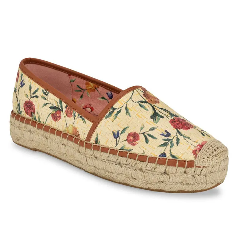 Floral Creme Espadrilles
