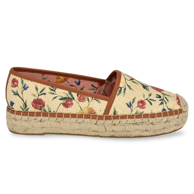 Floral Creme Espadrilles