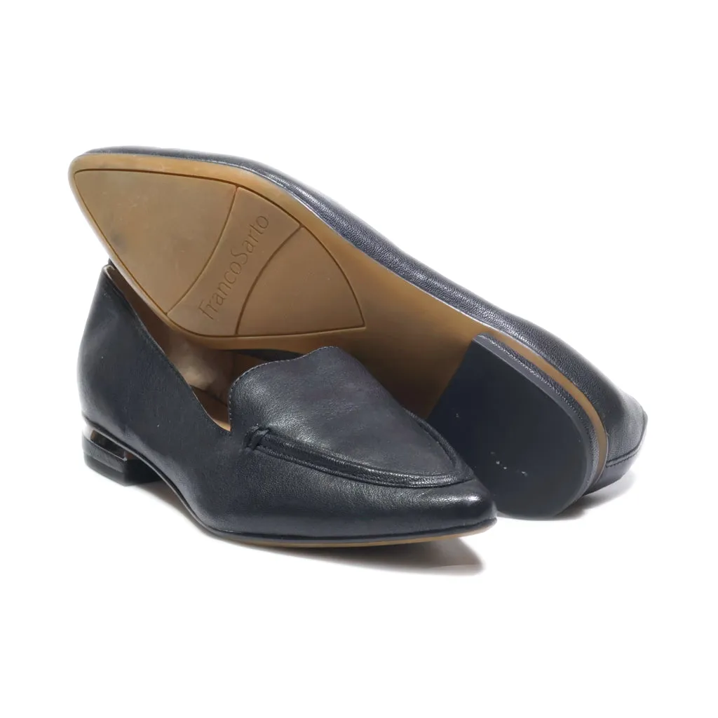 Franco Sarto Loafers Leather Black Colour For Women
