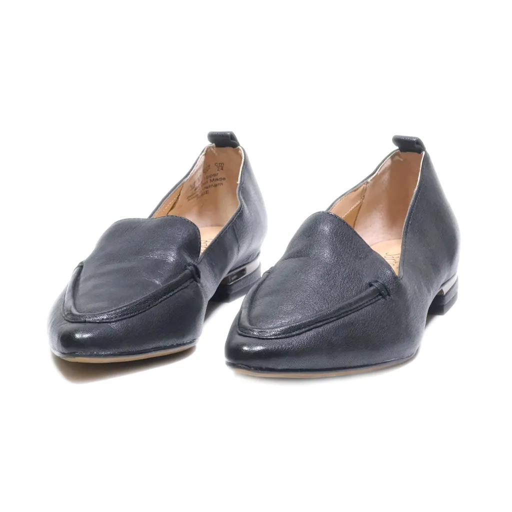 Franco Sarto Loafers Leather Black Colour For Women
