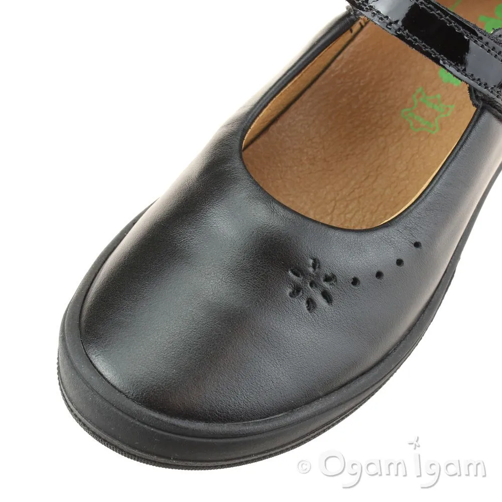 Froddo G3140053 Girls Black School Shoe