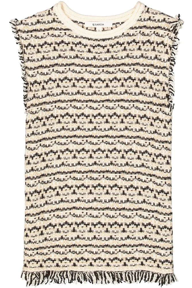 Garcia Textured Fringe Top