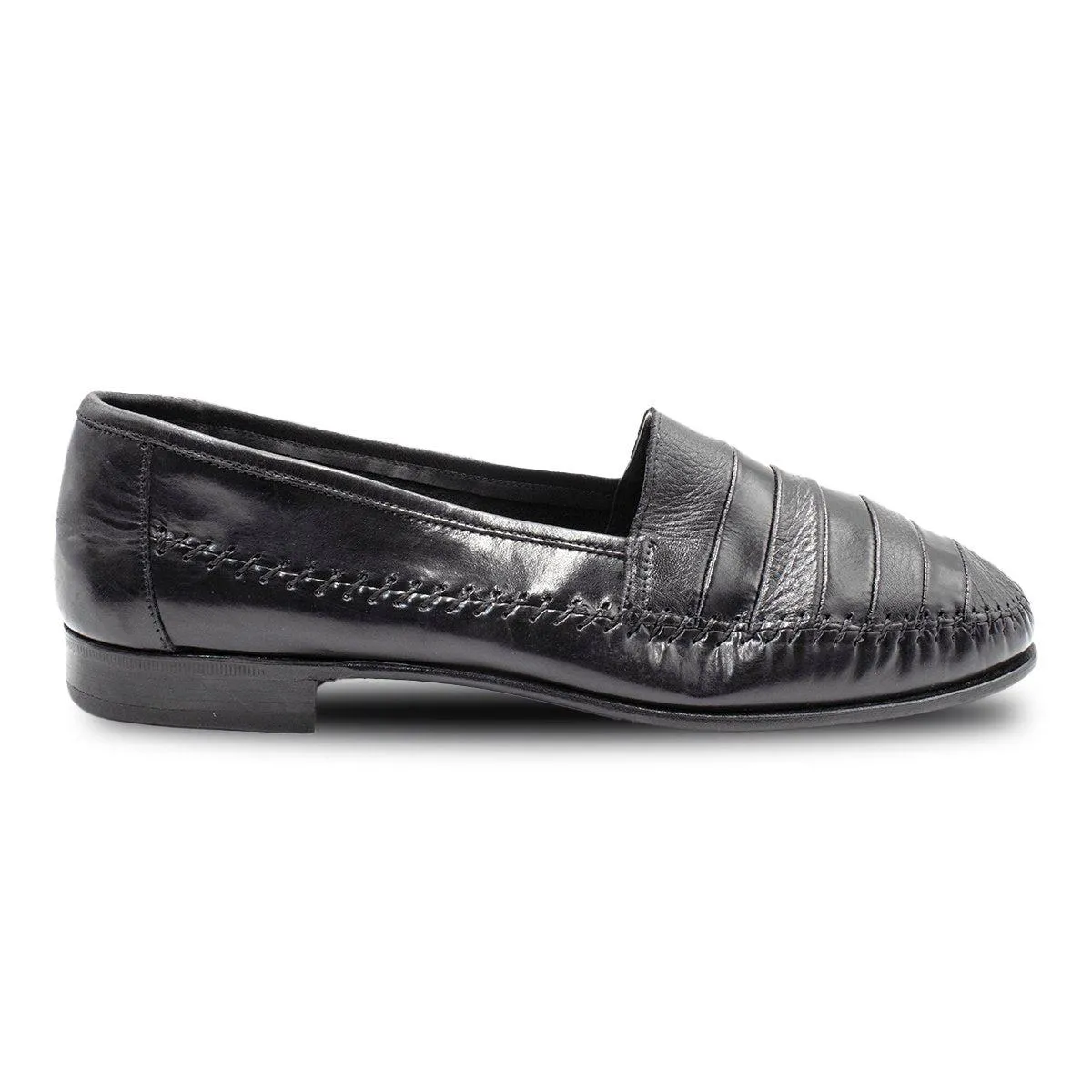 Giorgio Brutini On Formal Slip Ons Leather Black Colour For Men