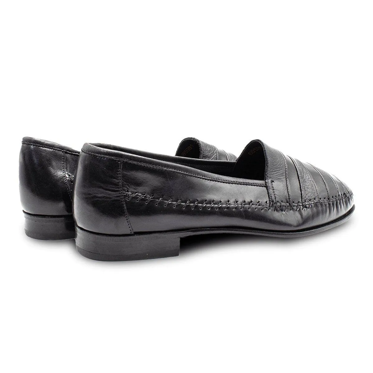 Giorgio Brutini On Formal Slip Ons Leather Black Colour For Men