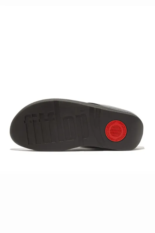 Halo Bead Circle Leather Toe Post Sandals