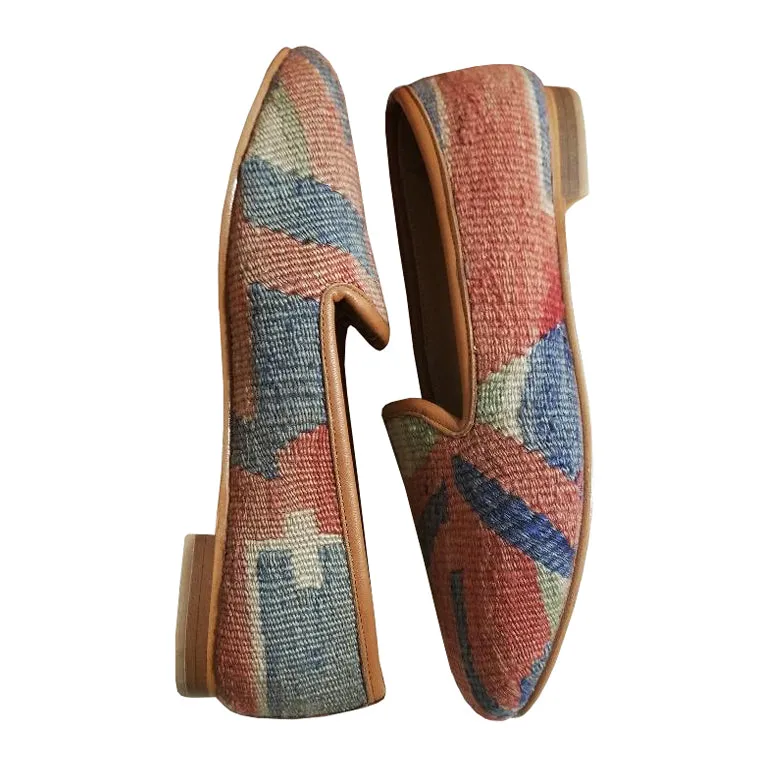 Handwoven Wool Kilim Women's Loafer (Bibi) Size 39 (9)