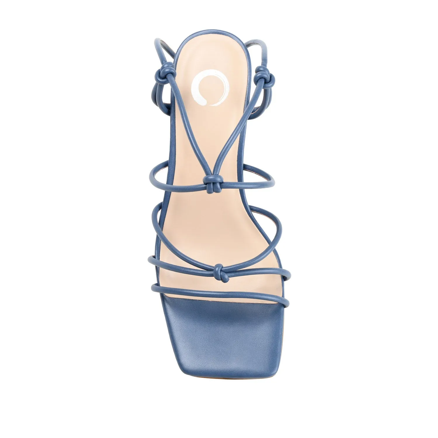 HARPR STRAPPY HEELS IN FAUX LEATHER