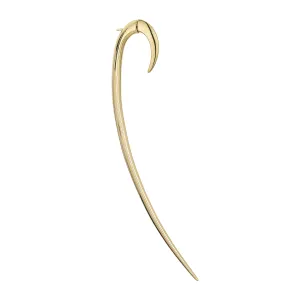 Hook Single Size 4 Earring - Yellow Gold Vermeil