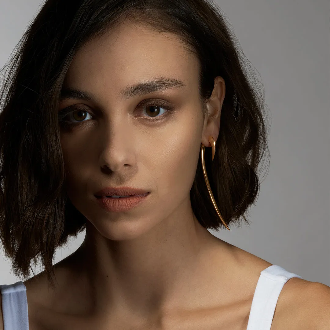 Hook Size 3 Earrings - Rose Gold Vermeil