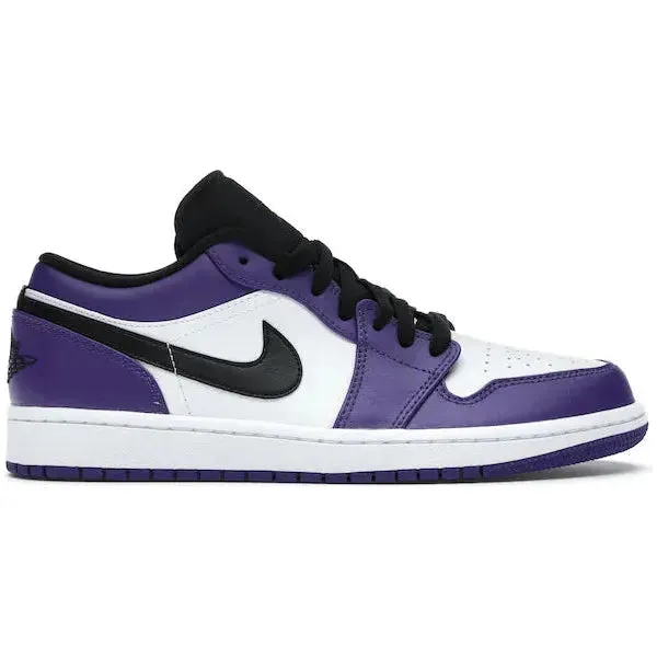 Jordan 1 Low Court Purple White