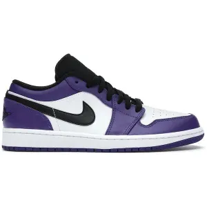 Jordan 1 Low Court Purple White