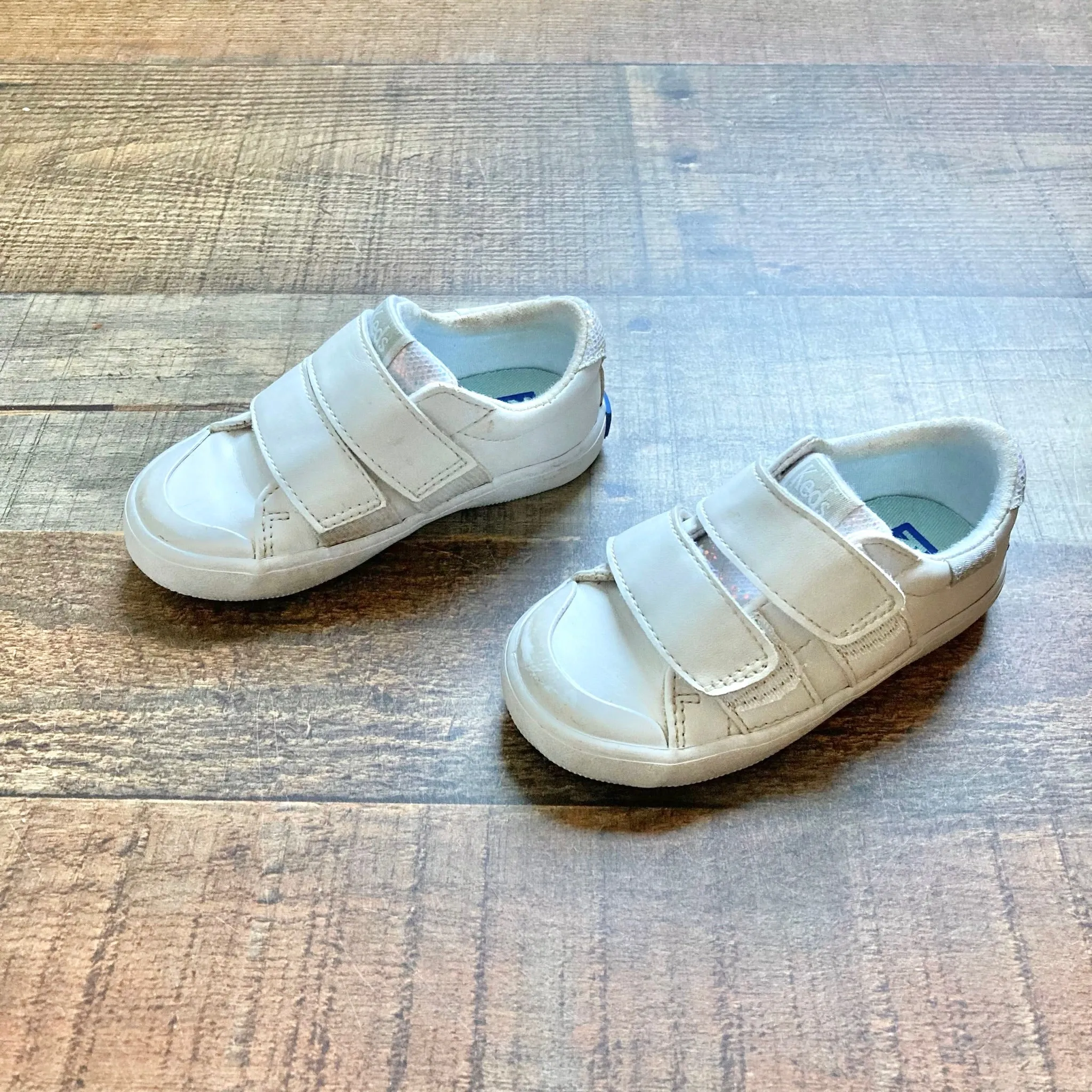 Keds White Velcro Sneakers- Size 5M
