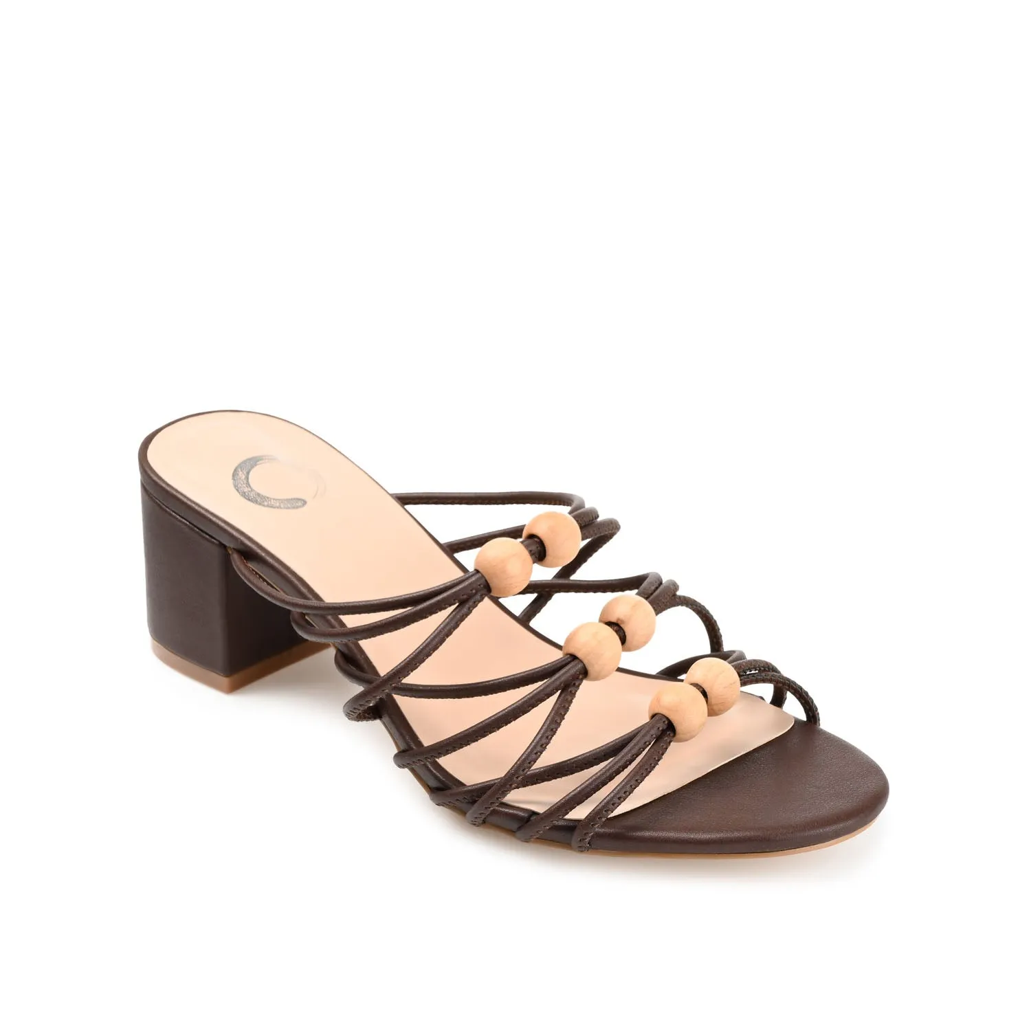 KENNADI BLOCK HEELED MULTI STRAP SANDALS