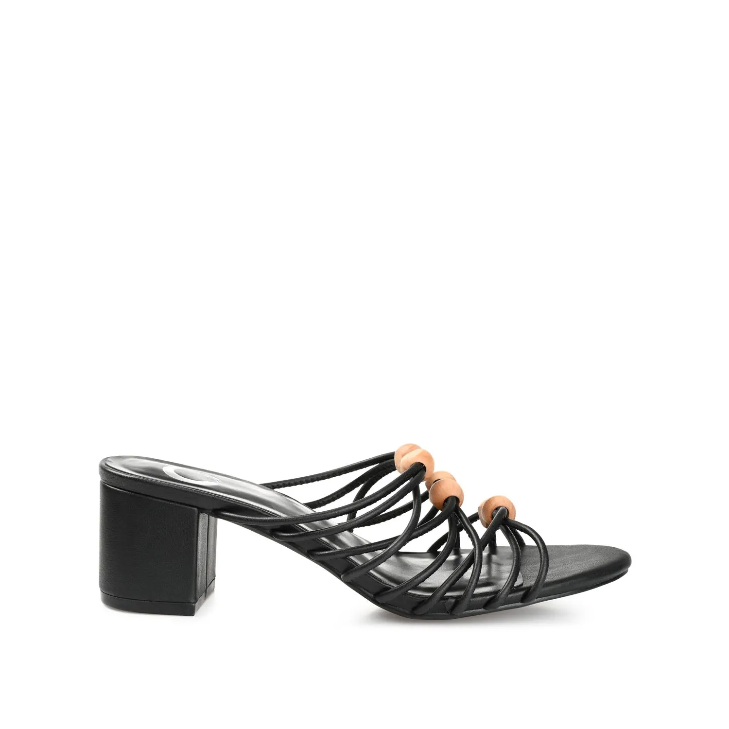 KENNADI BLOCK HEELED MULTI STRAP SANDALS