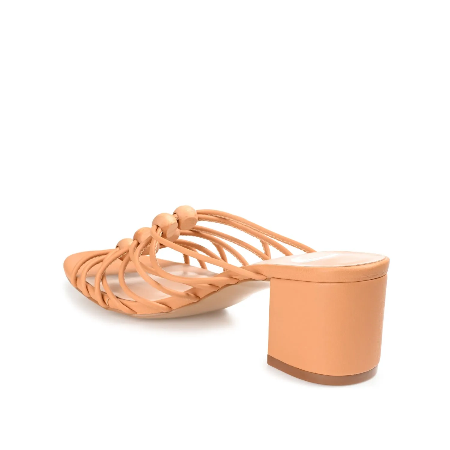 KENNADI BLOCK HEELED MULTI STRAP SANDALS