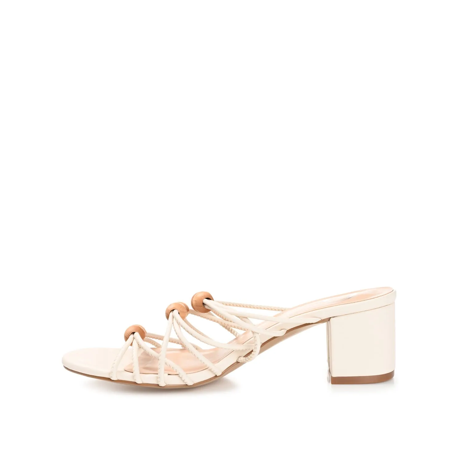 KENNADI BLOCK HEELED MULTI STRAP SANDALS