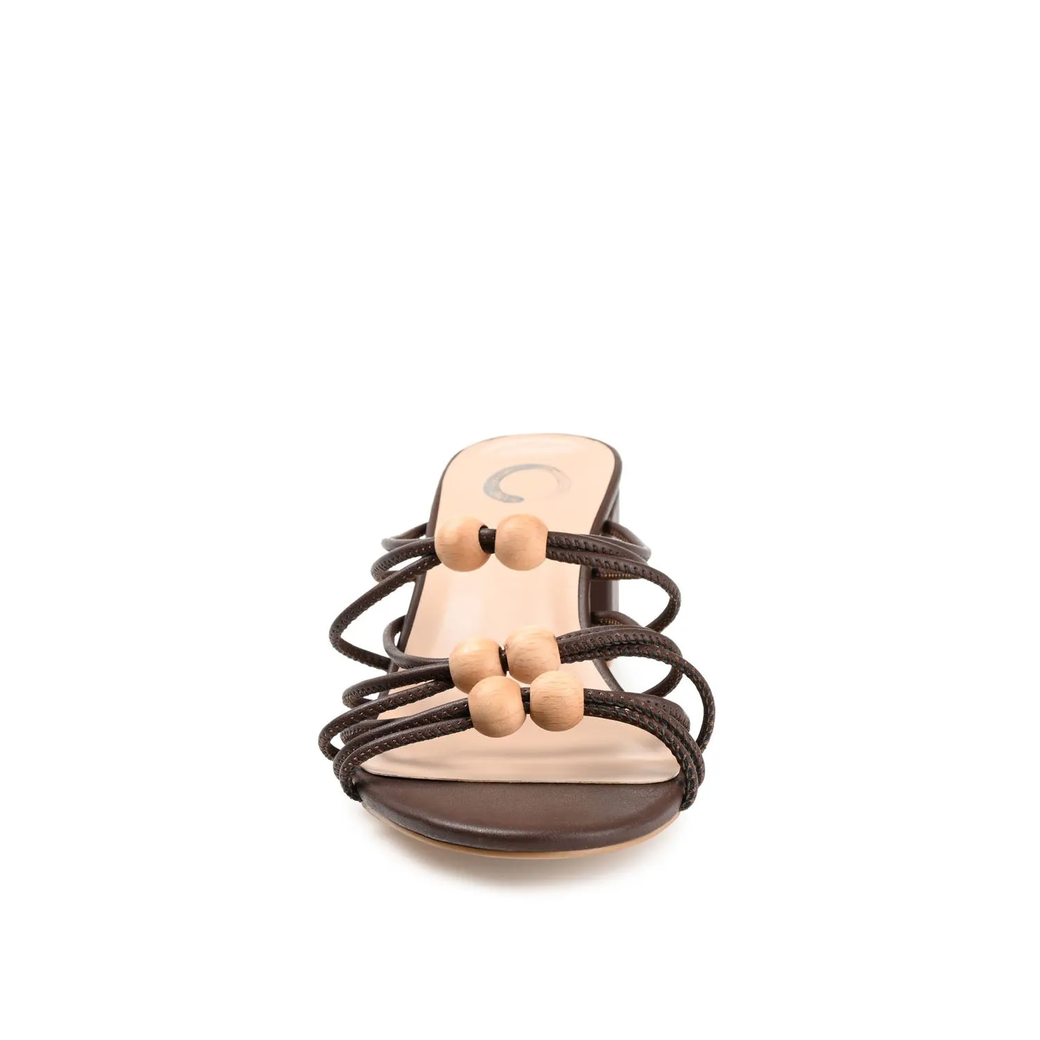 KENNADI BLOCK HEELED MULTI STRAP SANDALS
