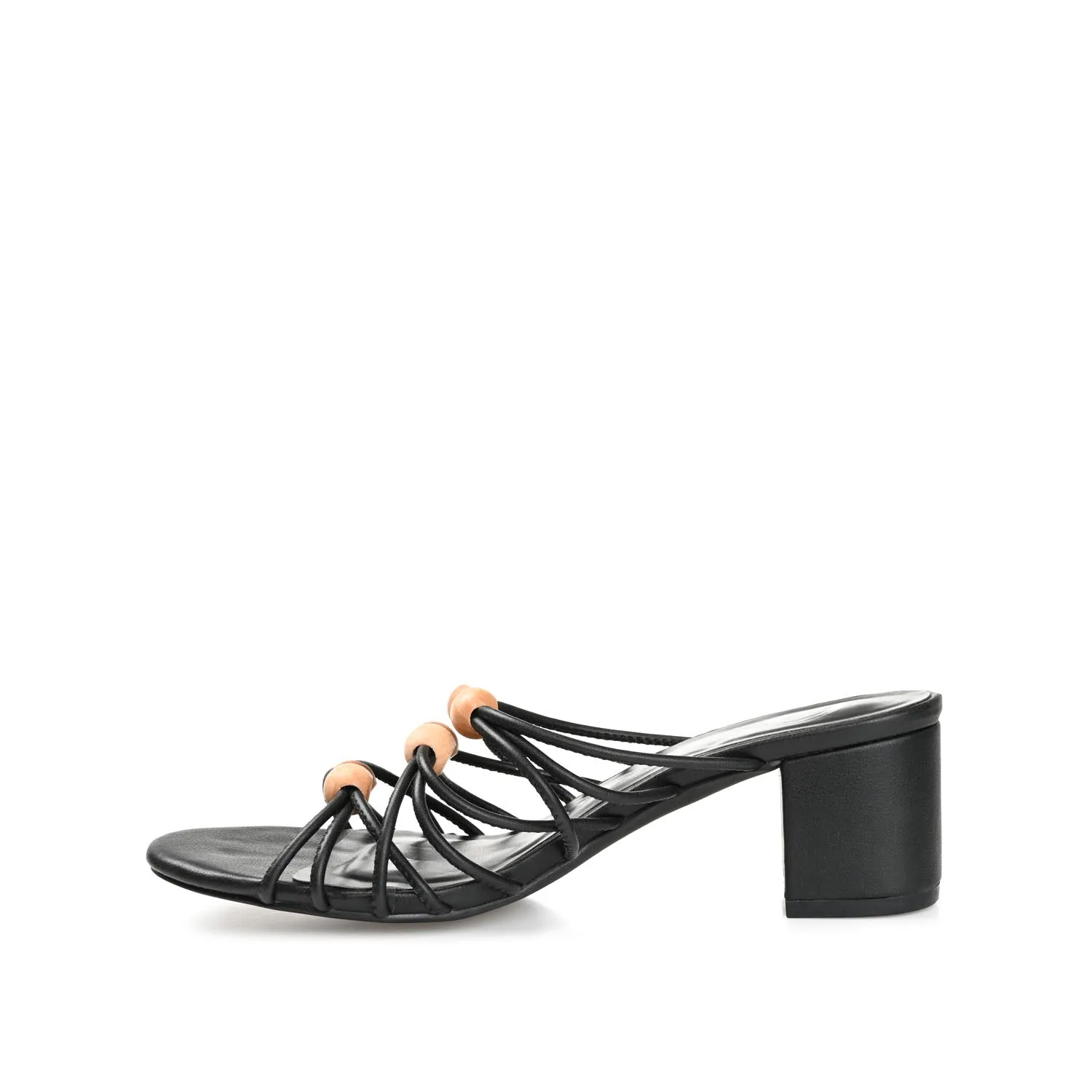 KENNADI BLOCK HEELED MULTI STRAP SANDALS