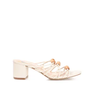 KENNADI BLOCK HEELED MULTI STRAP SANDALS