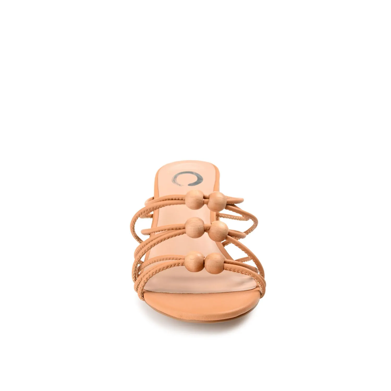 KENNADI BLOCK HEELED MULTI STRAP SANDALS