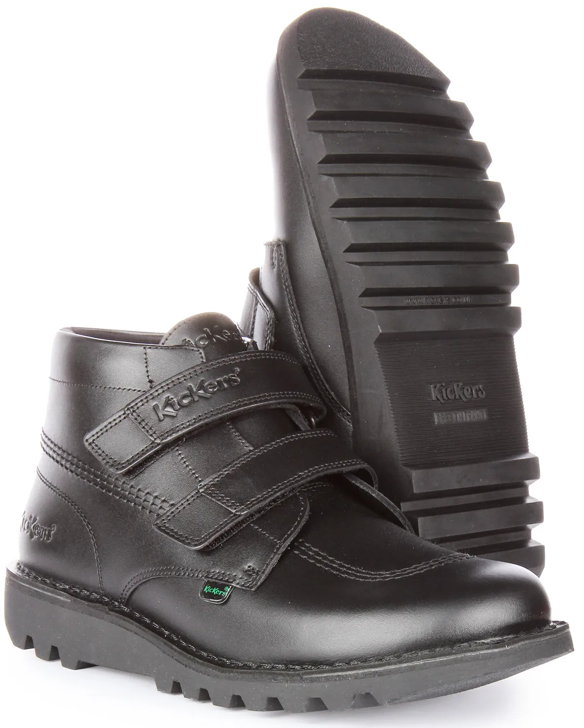 Kickers Kick Hi Velcro In Black For Men