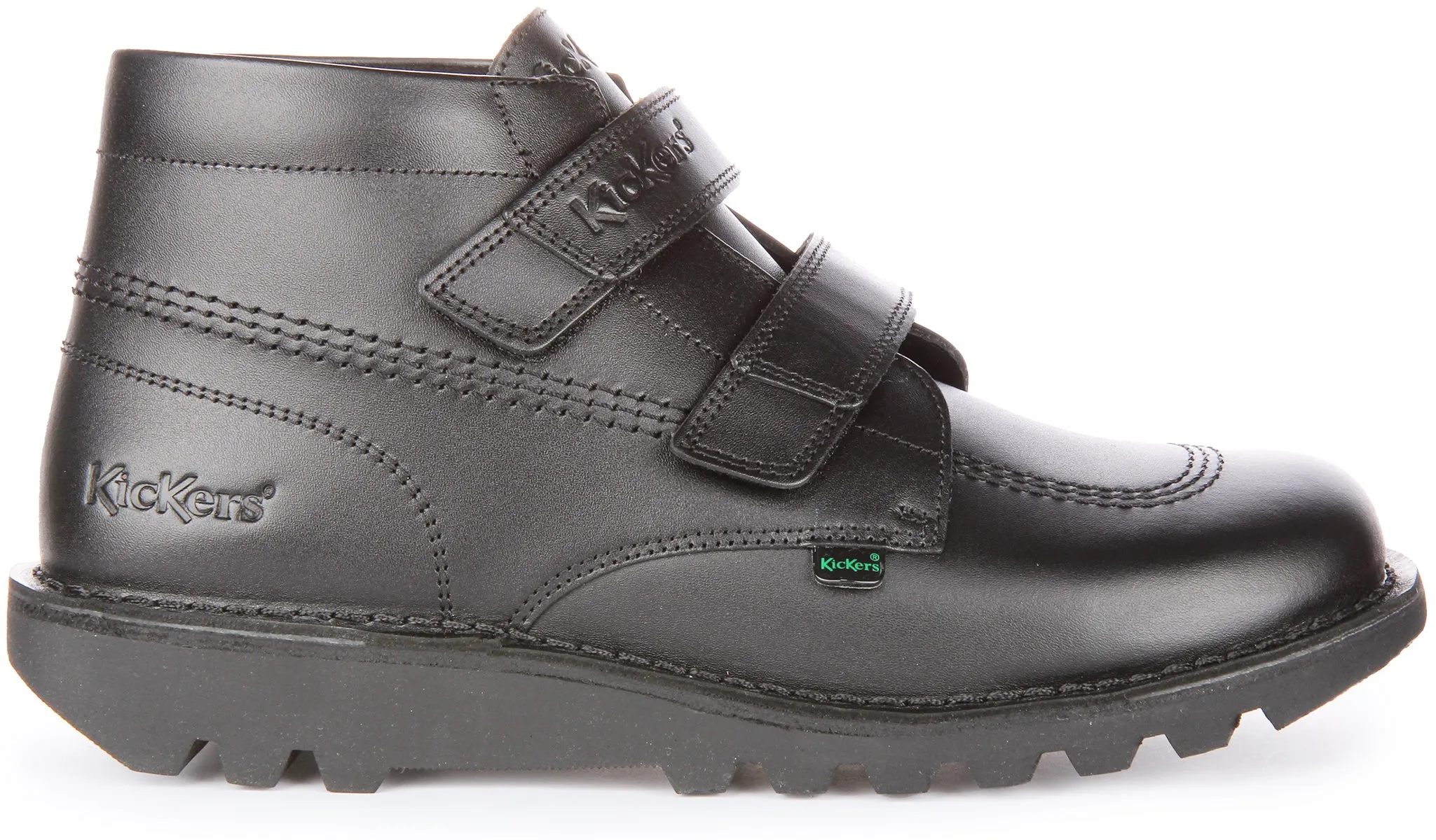 Kickers Kick Hi Velcro In Black For Men