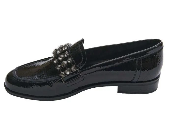 KINETA BLACK NAPPA LOAFER