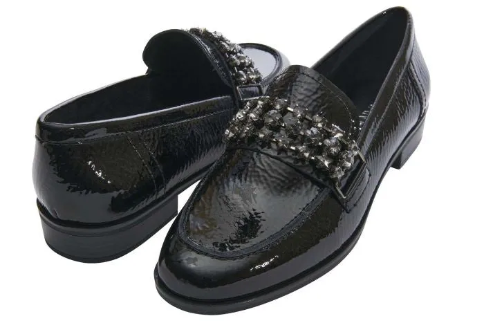 KINETA BLACK NAPPA LOAFER