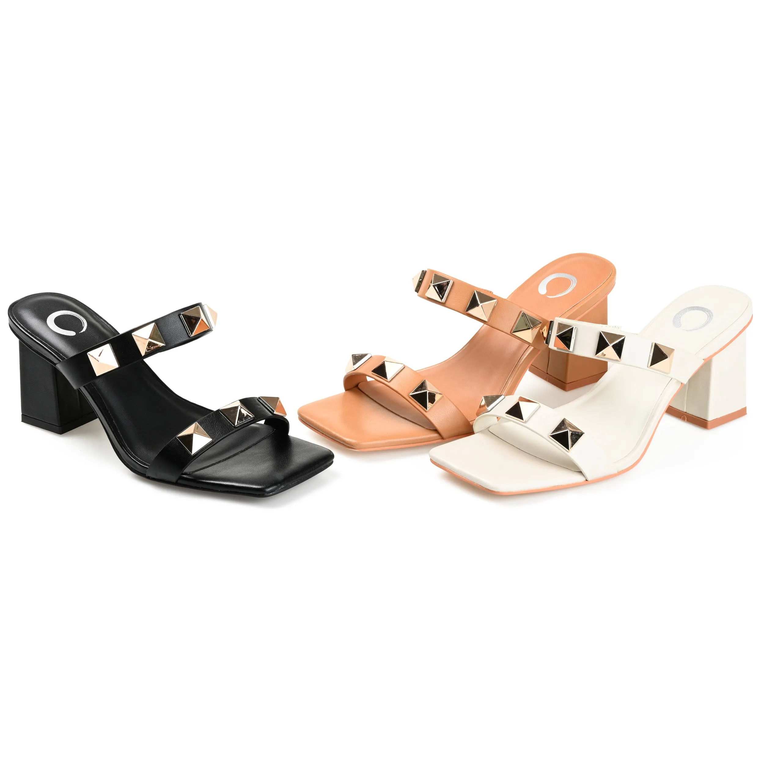 KIRIAN HEELED SANDALS IN FAUX LEATHER