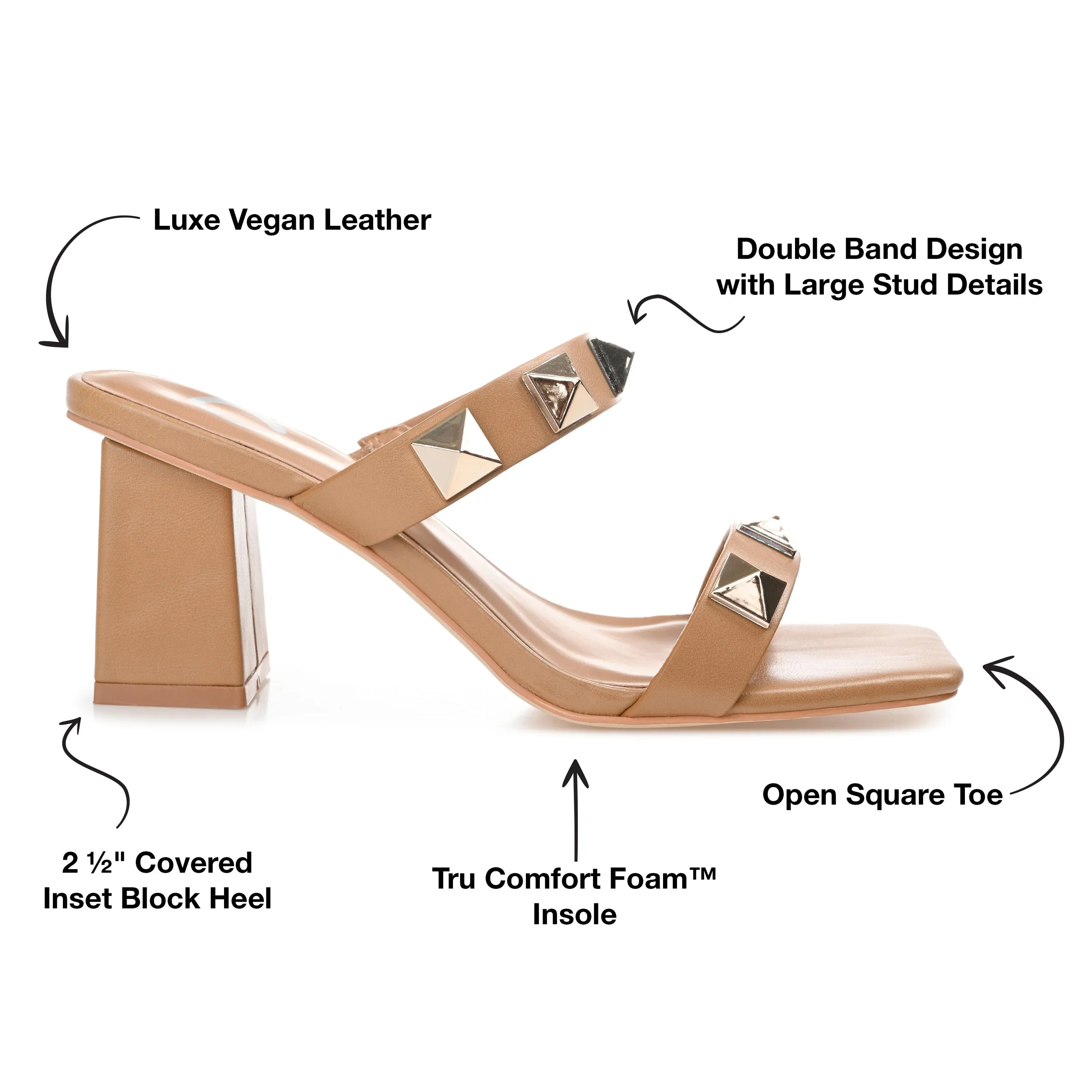 KIRIAN HEELED SANDALS IN FAUX LEATHER