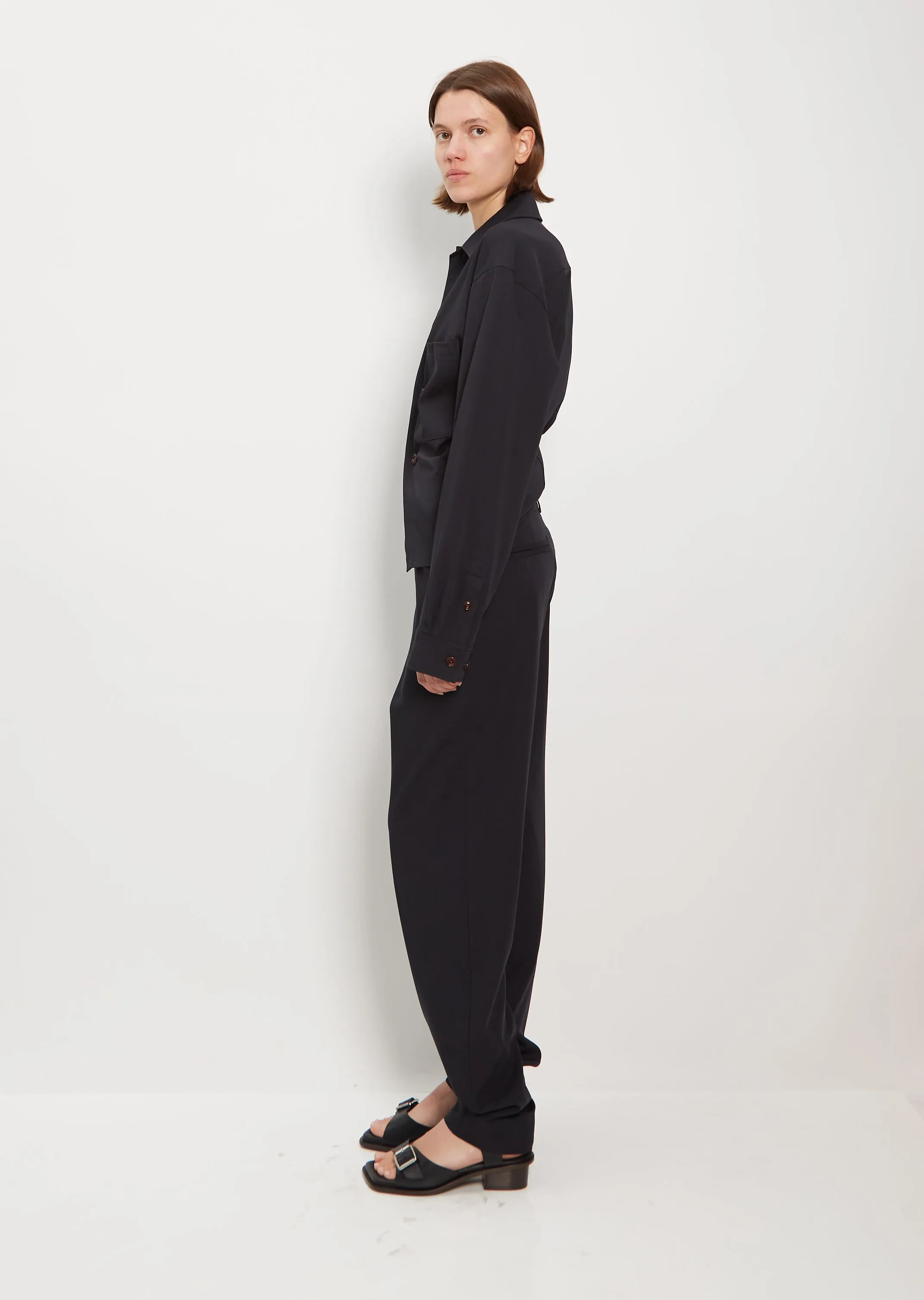 Loose Suit Wool Pant