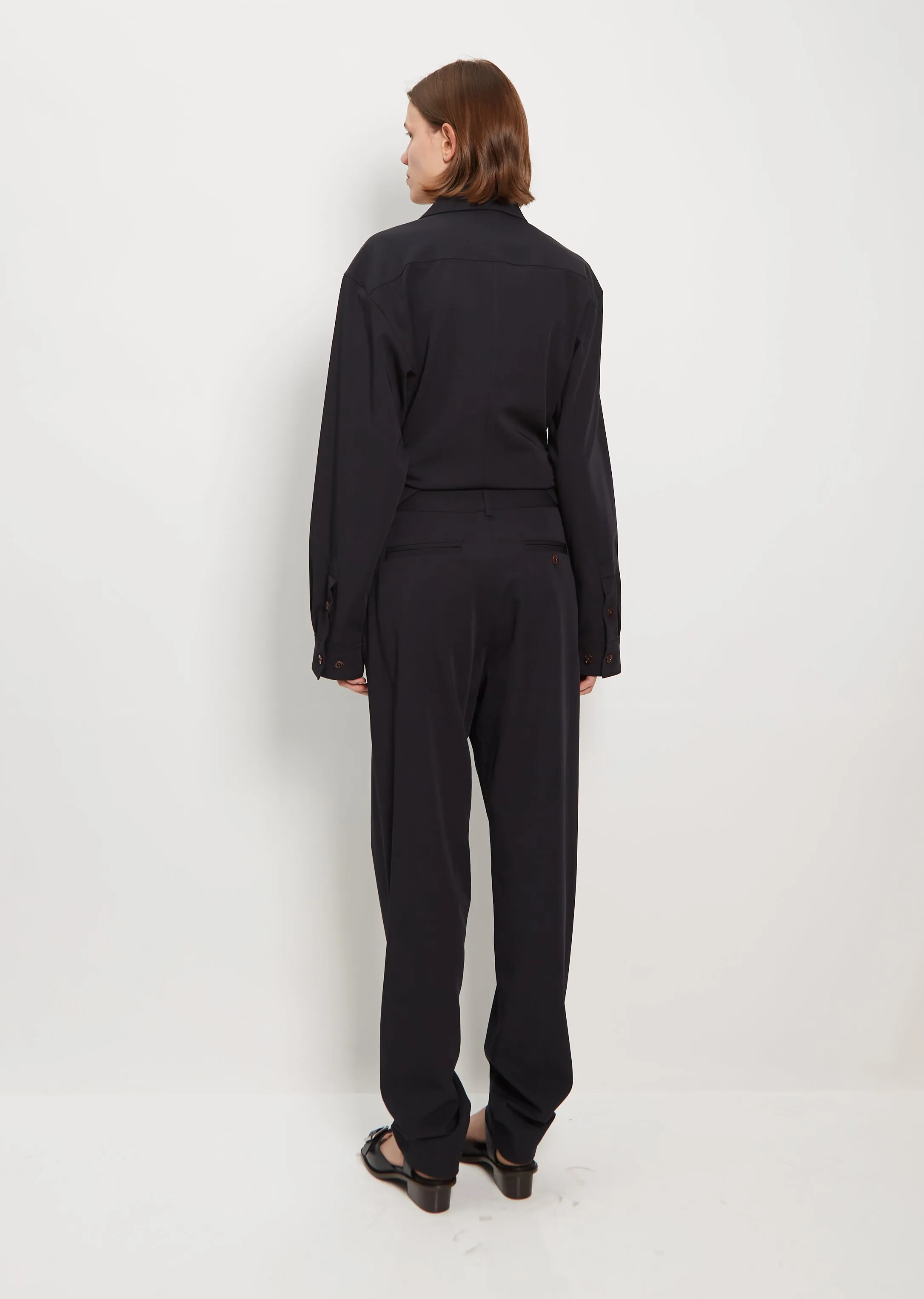 Loose Suit Wool Pant