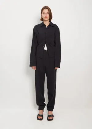 Loose Suit Wool Pant
