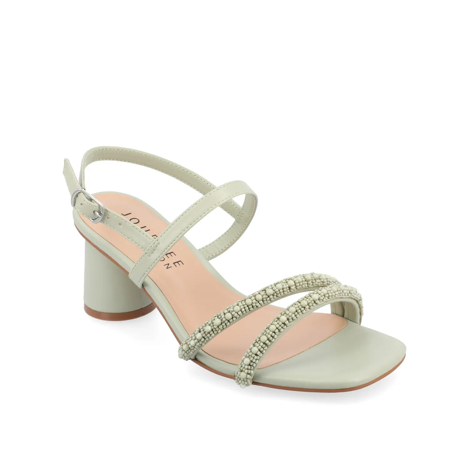 LORNNAH STRAPPY HEELS IN FAUX LEATHER