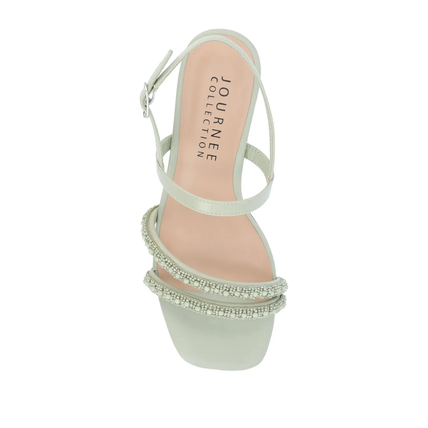 LORNNAH STRAPPY HEELS IN FAUX LEATHER