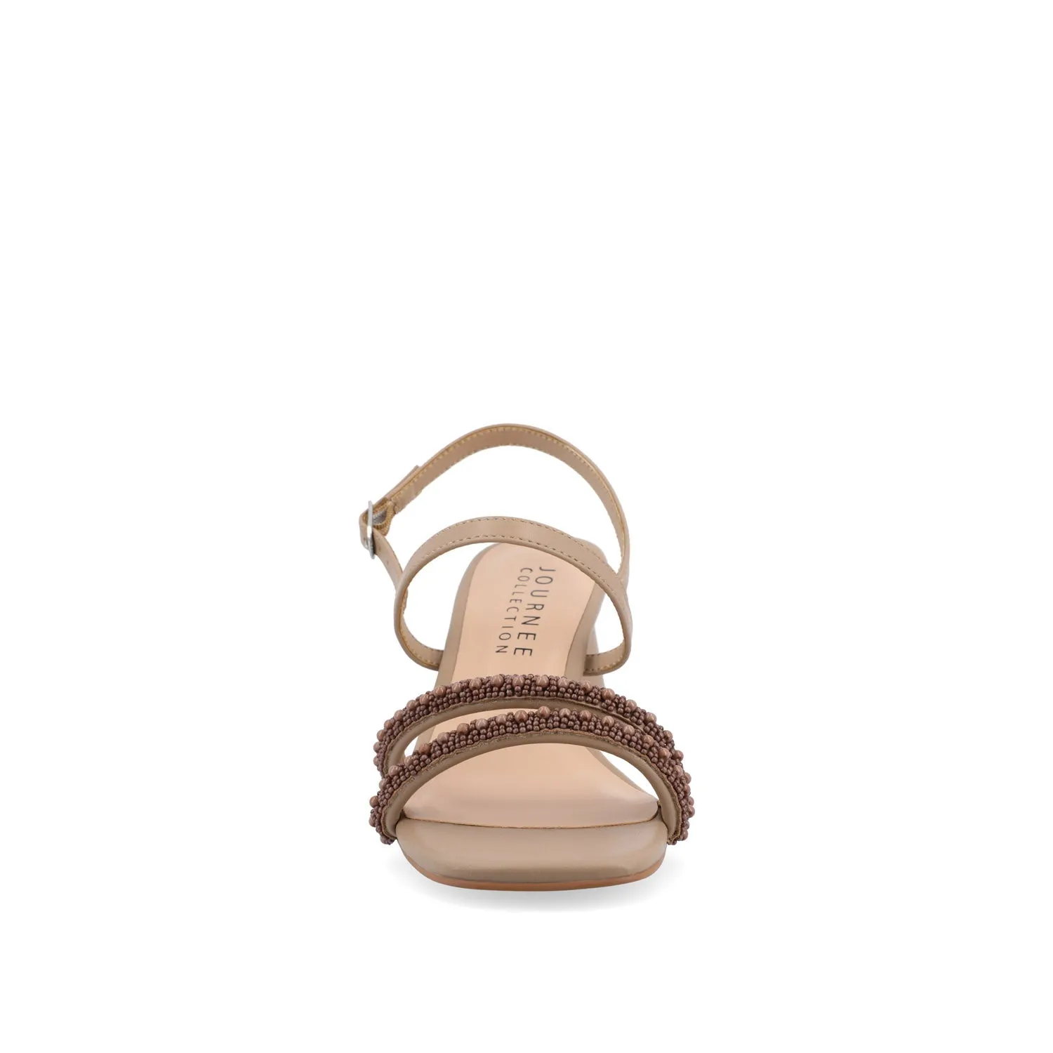 LORNNAH STRAPPY HEELS IN FAUX LEATHER