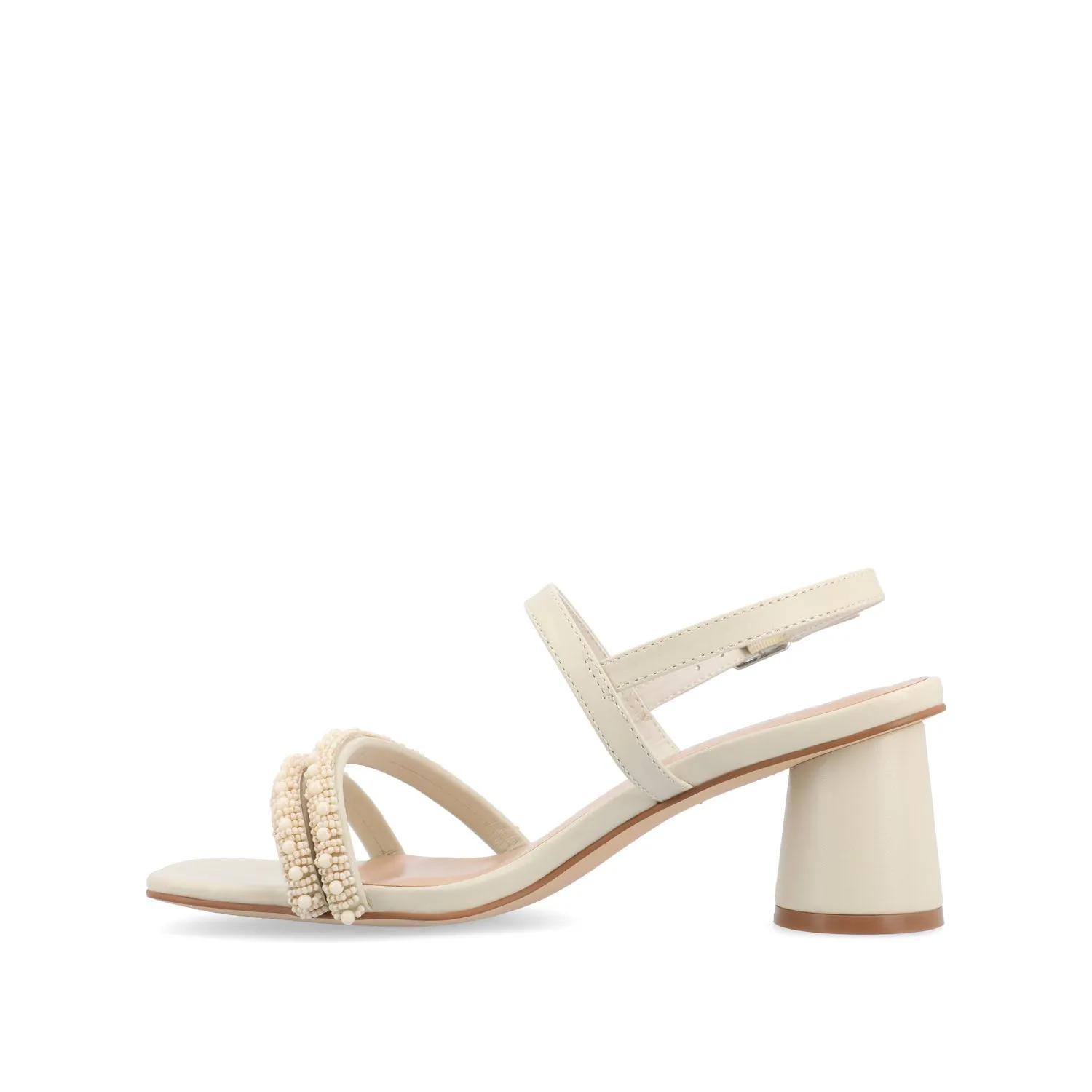 LORNNAH STRAPPY HEELS IN FAUX LEATHER