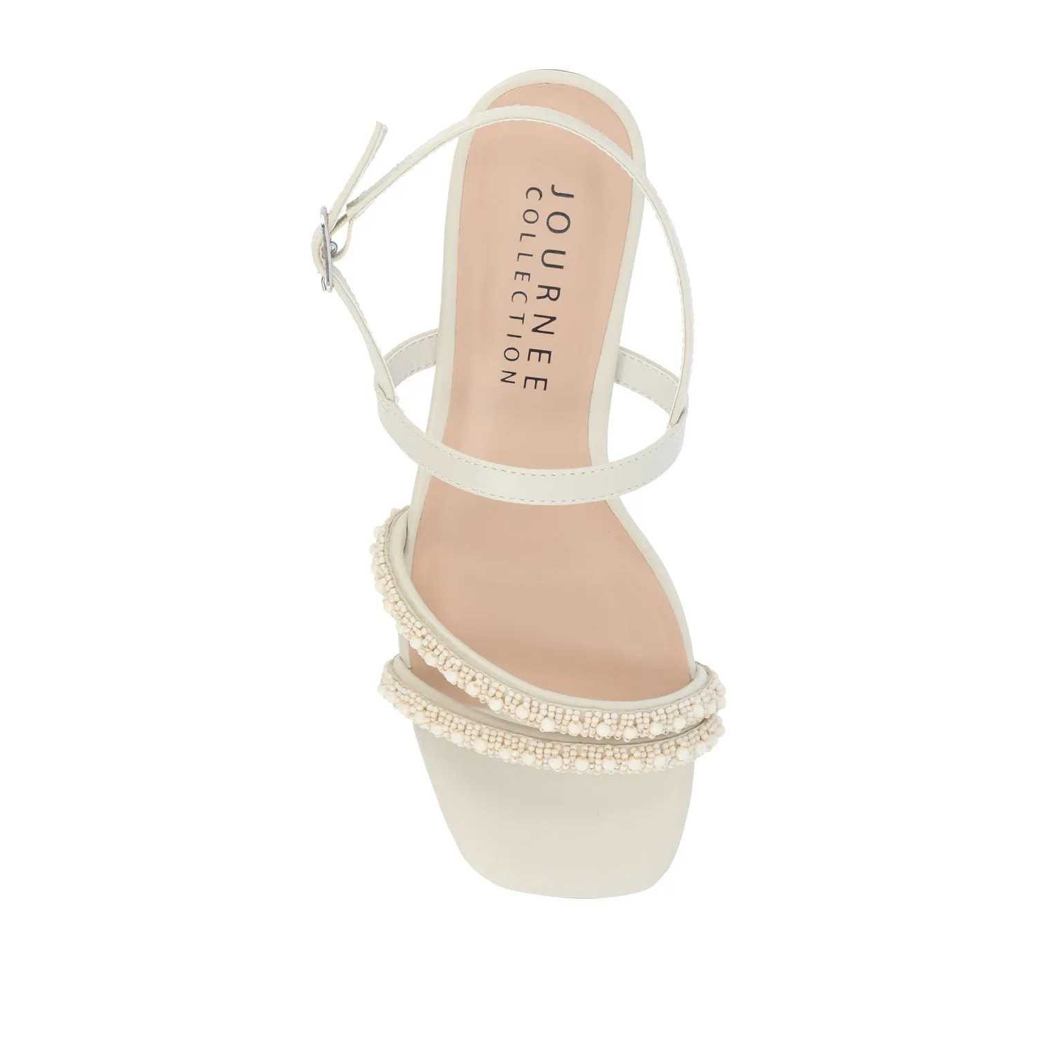 LORNNAH STRAPPY HEELS IN FAUX LEATHER