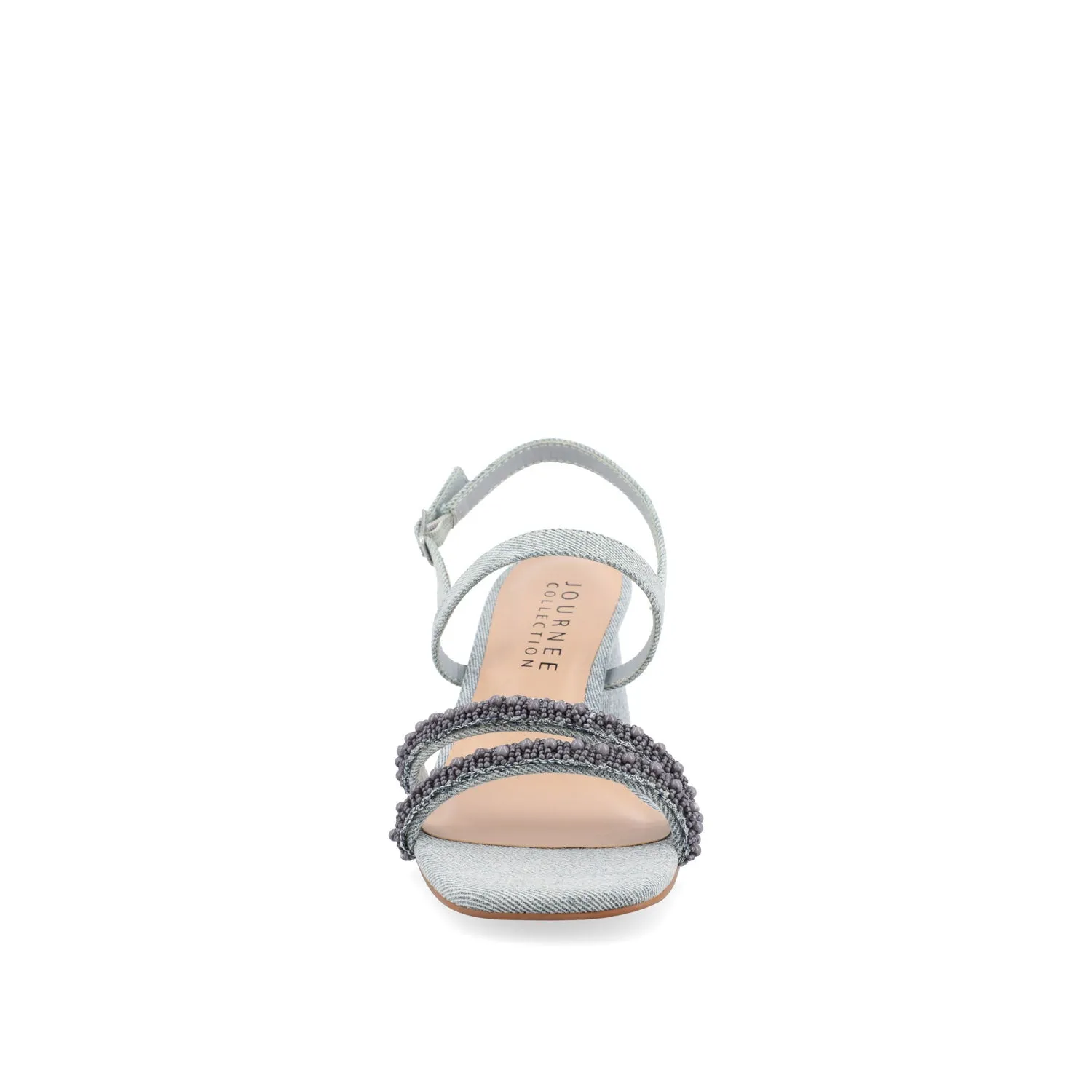 LORNNAH STRAPPY HEELS IN FAUX LEATHER
