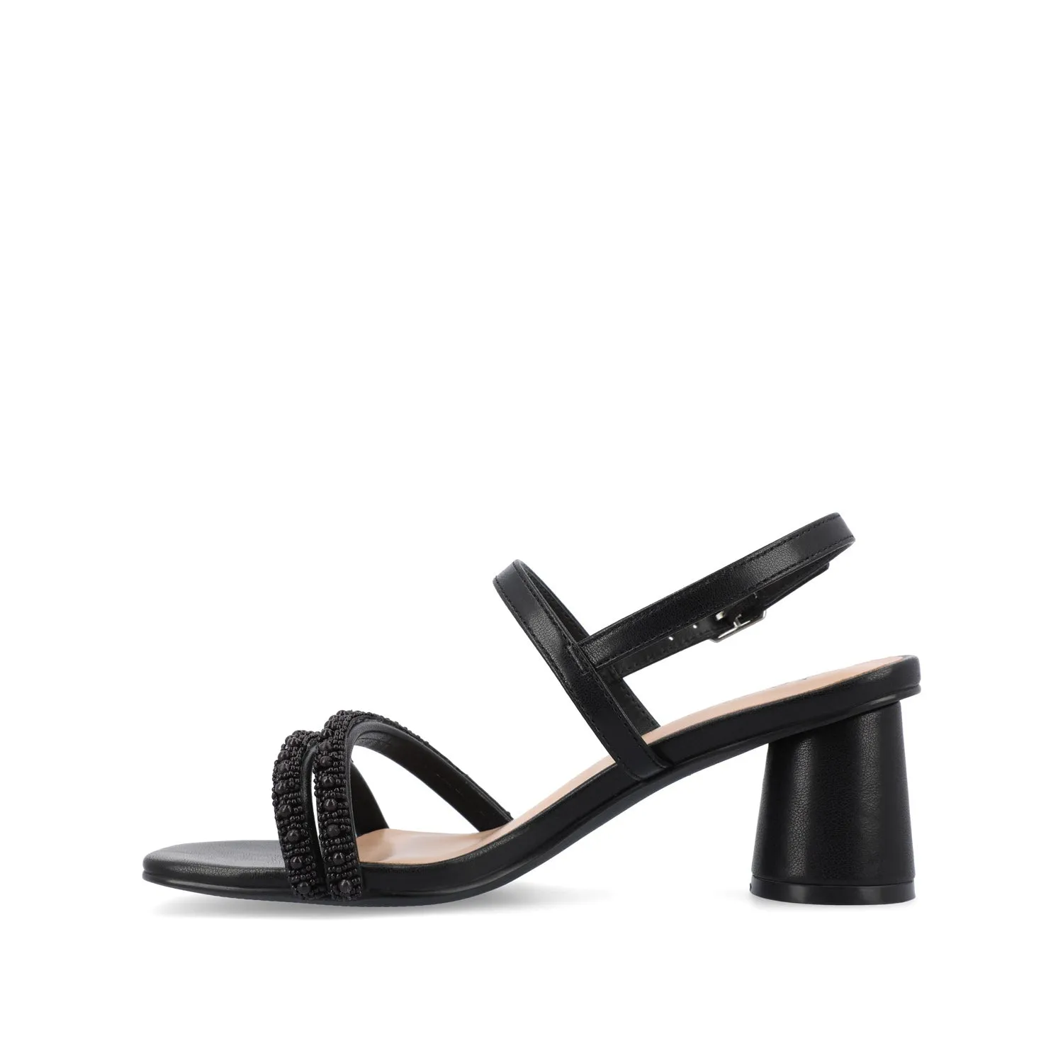 LORNNAH STRAPPY HEELS IN FAUX LEATHER