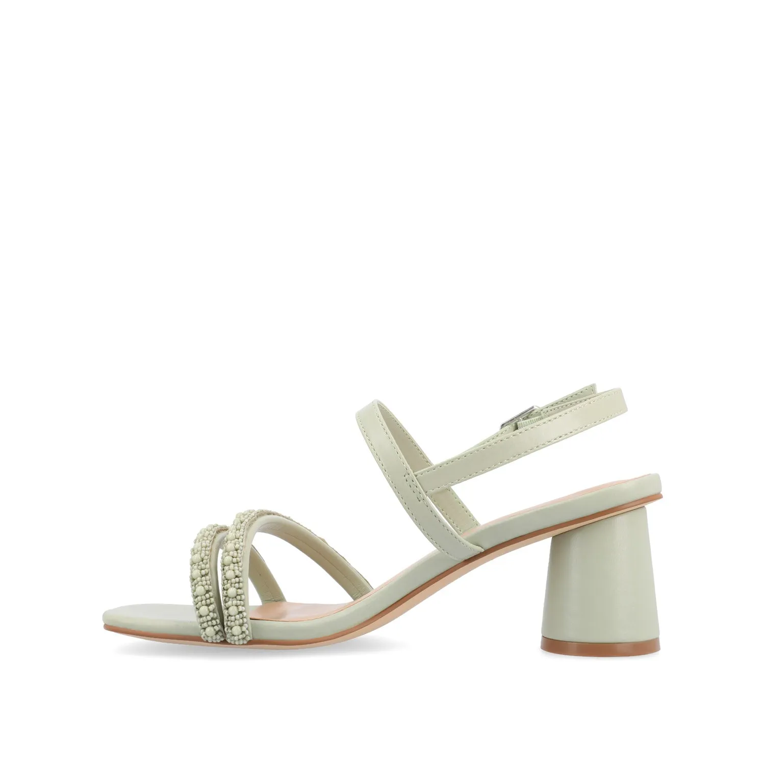 LORNNAH STRAPPY HEELS IN FAUX LEATHER