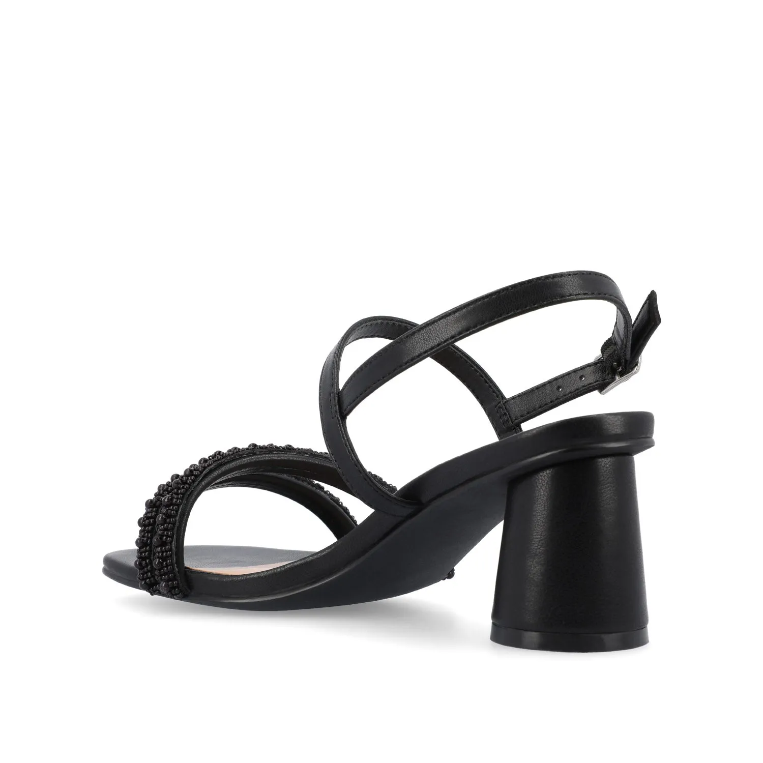 LORNNAH STRAPPY HEELS IN FAUX LEATHER