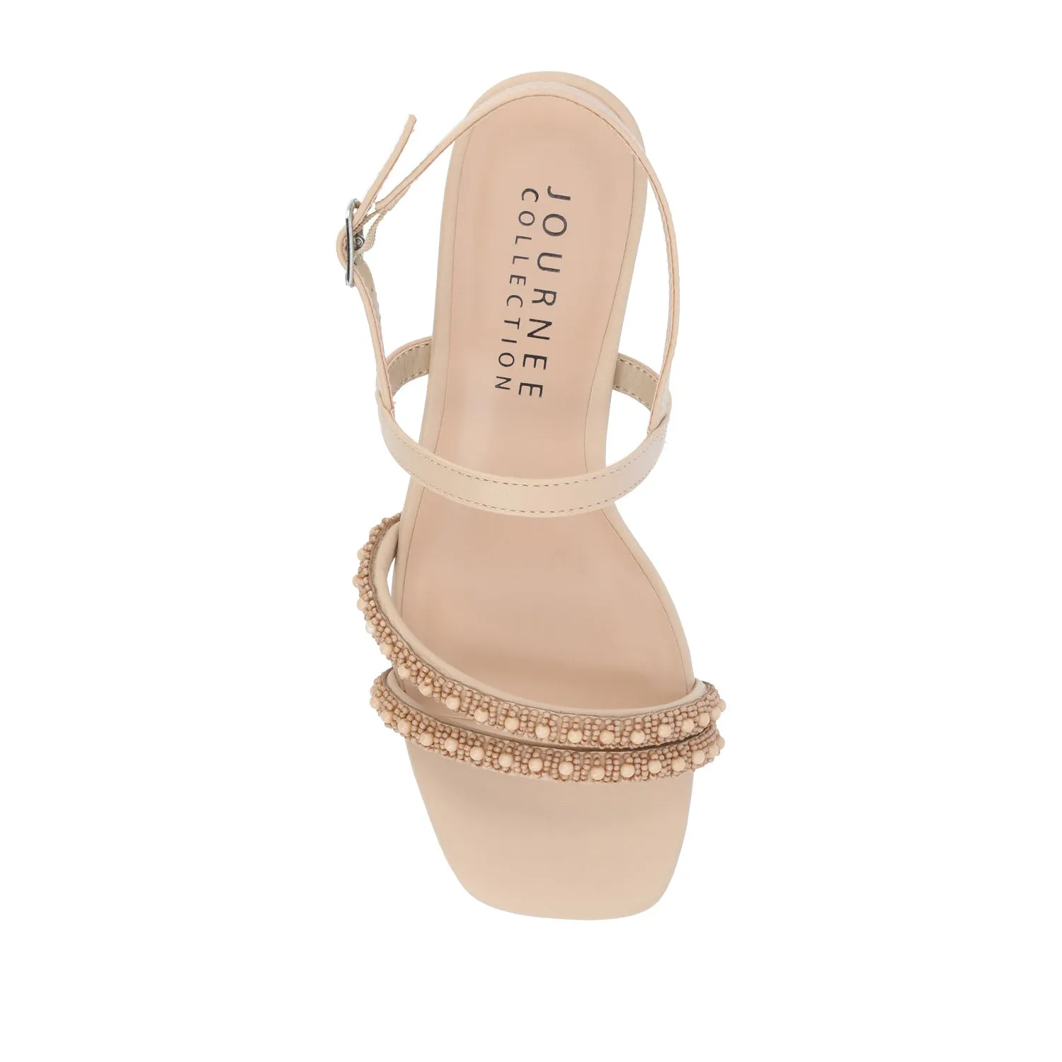 LORNNAH STRAPPY HEELS IN FAUX LEATHER